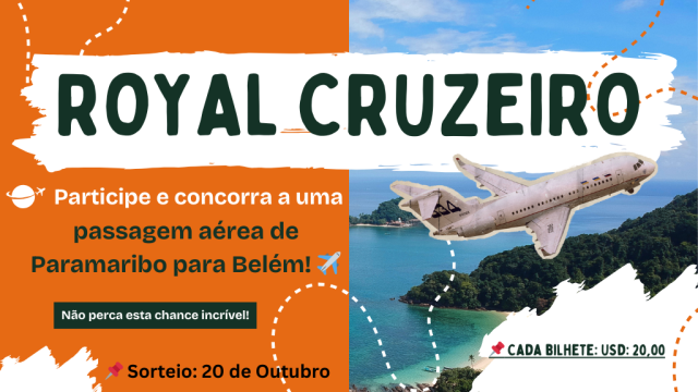 Passagem aérea de Paramaribo para Belém! ✈️